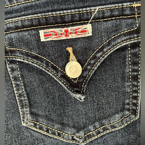 Hudson Ruby Mid Thigh Blue Denim Shorts Women's Sz 26 - Picture 6 of 12